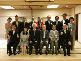 日本溫泉協會交流餐會日本溫泉協會大山會長邀請(台灣)亞太國際溫泉旅遊協會周水美理事長交流餐會