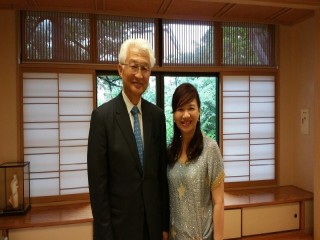 6月28日12:00 日本溫泉協會大山會長邀請(台灣)亞太國際溫泉旅遊協會周水美理事長交流餐會