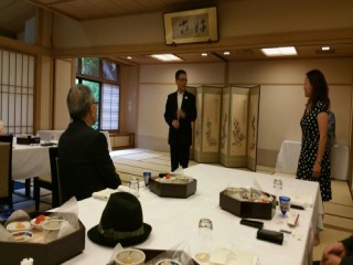 6月28日12:00 日本溫泉協會大山會長邀請(台灣)亞太國際溫泉旅遊協會周水美理事長交流餐會