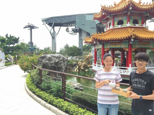 先搭乘貓空纜車欣賞美麗的風景,喝茶加導覽通通免費喲